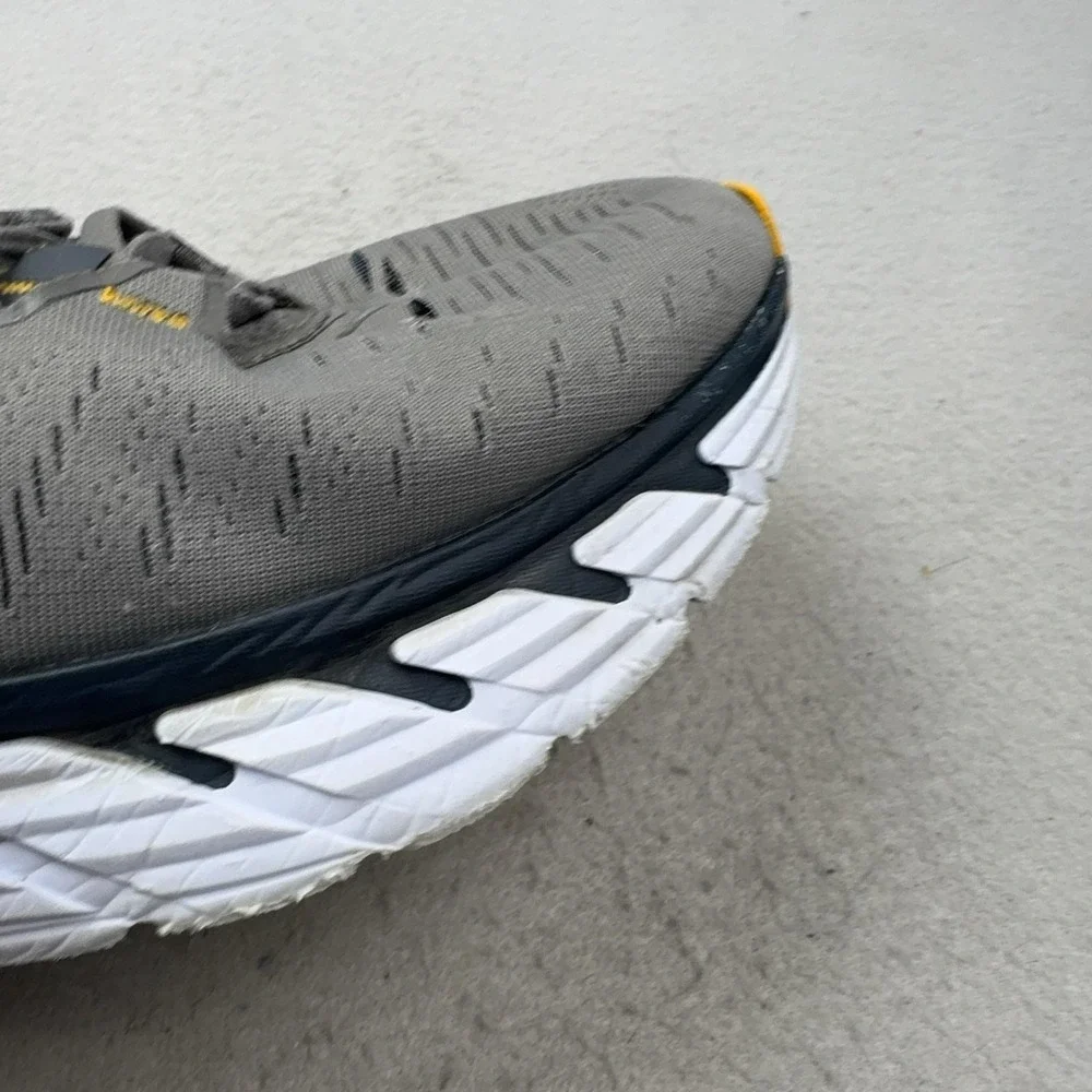 Hoka One One Gaviota 3 Shoes Mens Size 9.5 Gray Wide Cushioned Running Sneakers